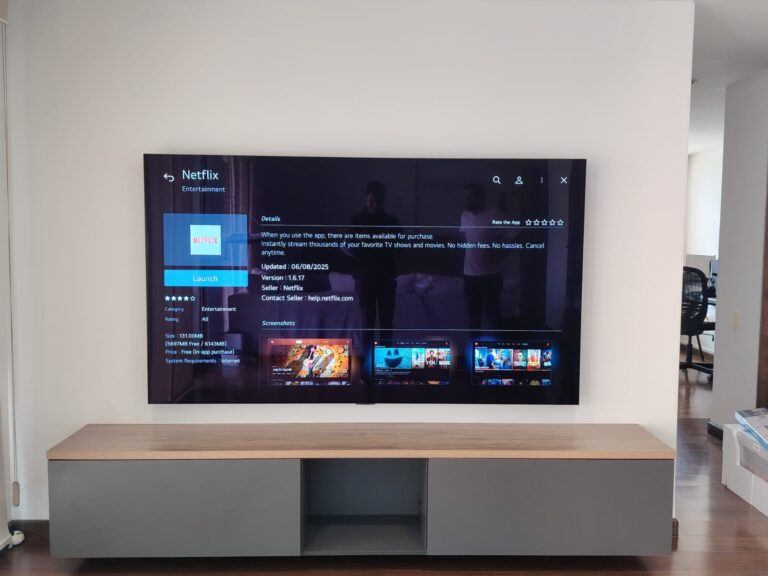 Inicio instalacion televisor en sala estar eg instlaciones integrales